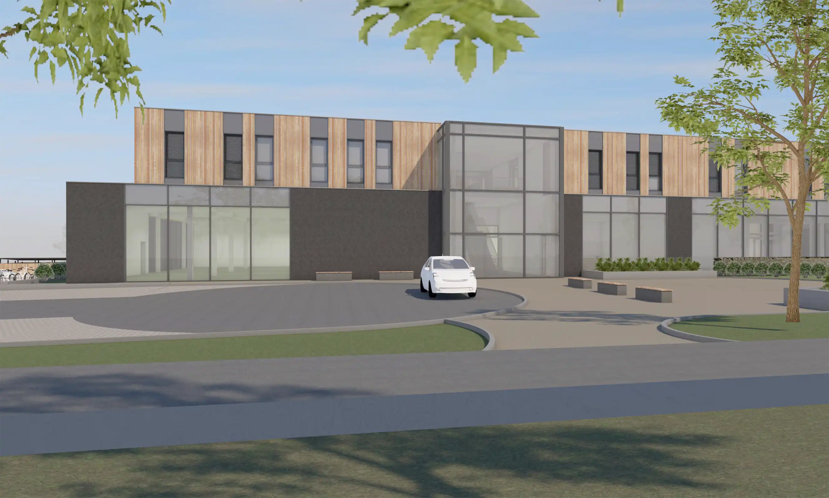 Geb&auml;ude und Eingangsbereich am Gallberg 21