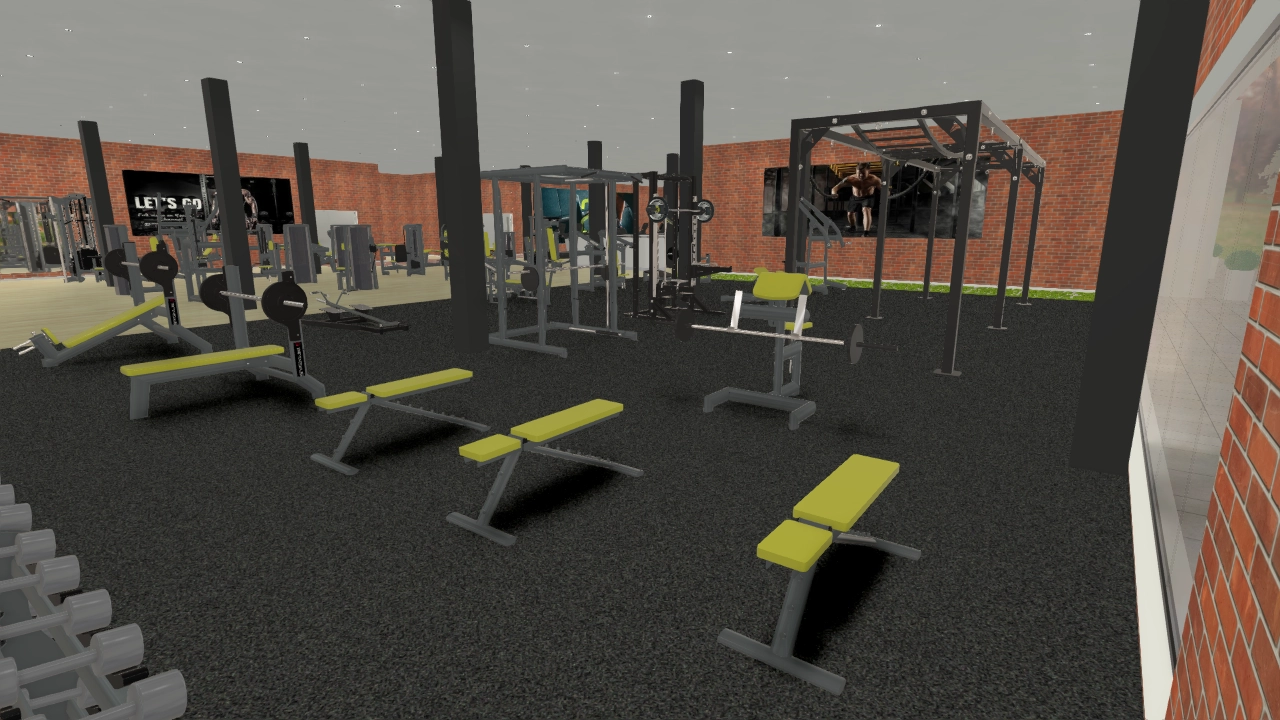 Kurz- und Langhantelbereich im TwentyOne