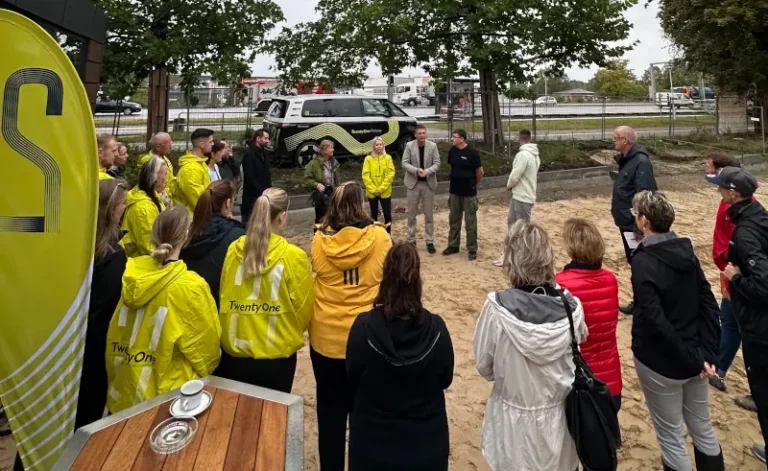 Pressetermin an der Baustelle am Gallberg 21