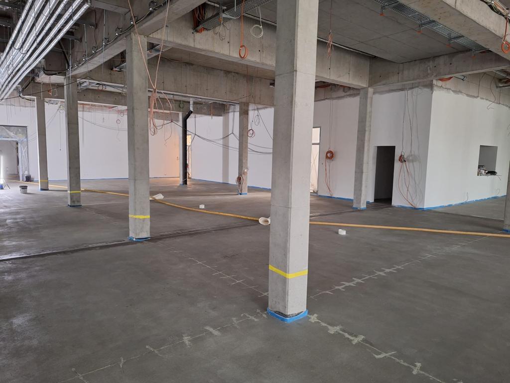 Trainingsbereich geschliffen und gereinigt